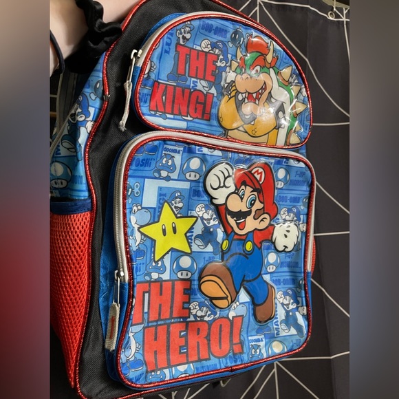 Vintage 2012 Mario & Bowser kids backpack - Picture 3 of 9